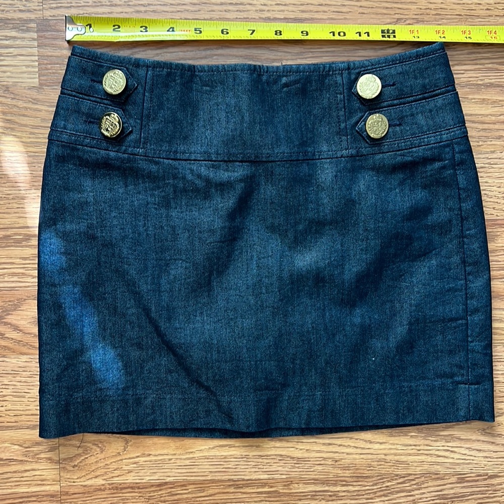 Express size 0 denim mini skirt